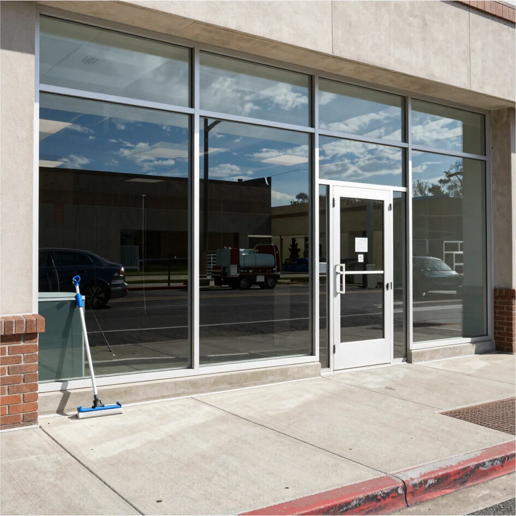 Commercial Storefront Glass Detailing